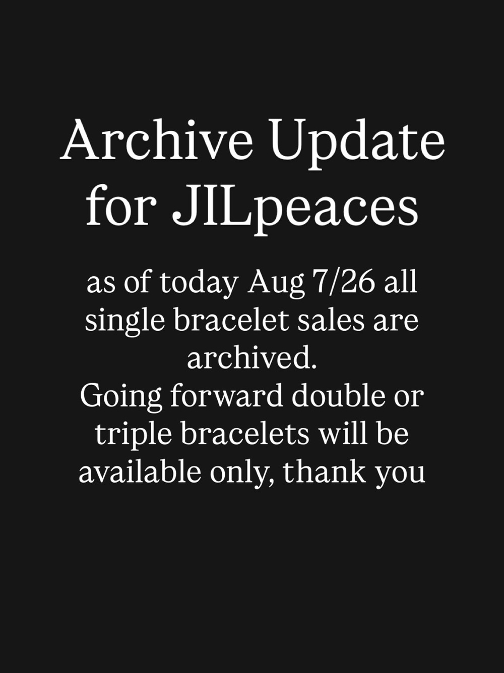 Archive Styles are for singles